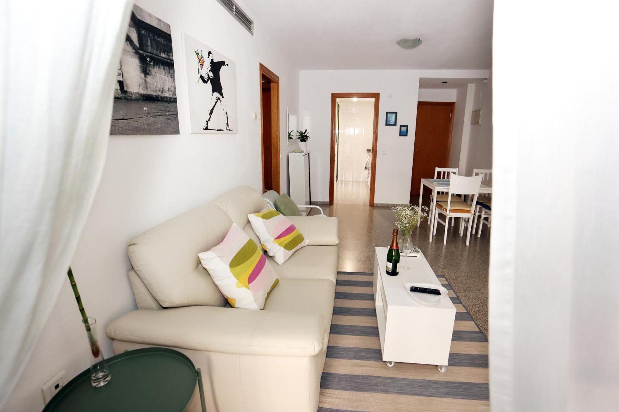 Apartamento Dos Habitaciones Primera Linea De Playa Valence Extérieur photo