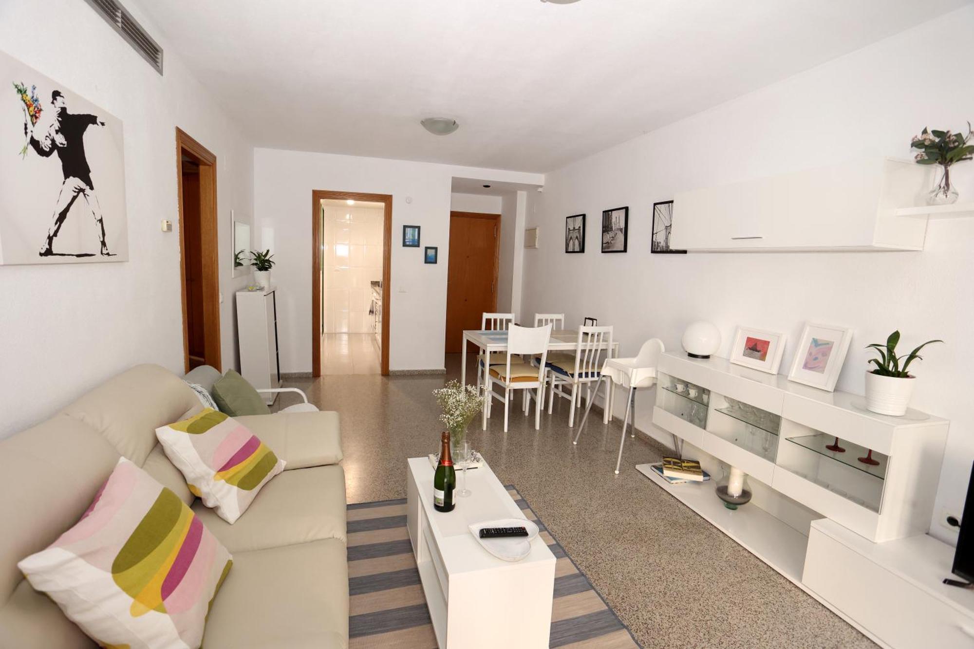 Apartamento Dos Habitaciones Primera Linea De Playa Valence Extérieur photo